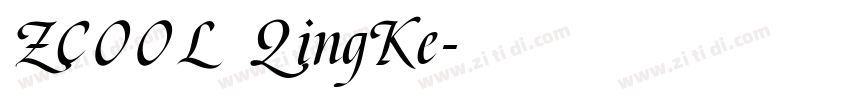 ZCOOL QingKe字体转换